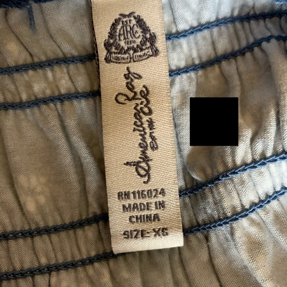 NWOT Peasant Crop Top- American Rag - Picture 5 of 8